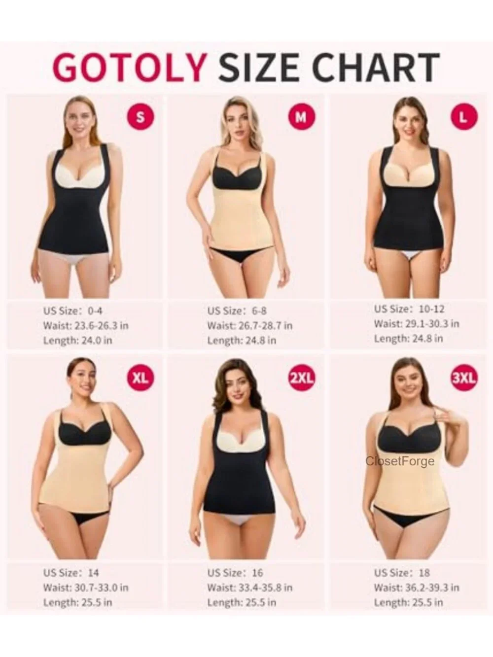 Waist Cincher Tummy Control Shapewear Compression Vest